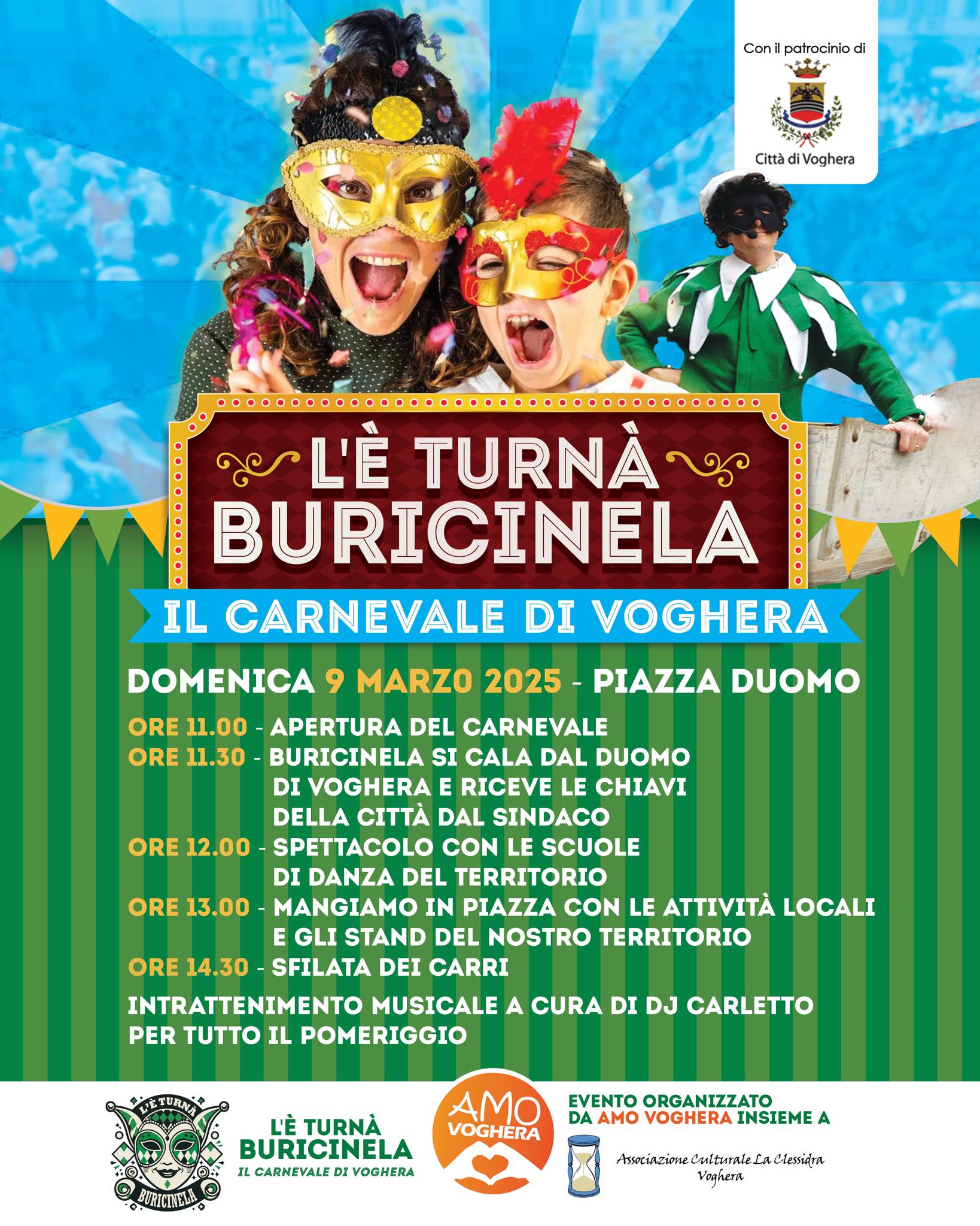 TORNA BURICINELA! IL CARNEVALE DI VOGHERA TI ASPETTA!