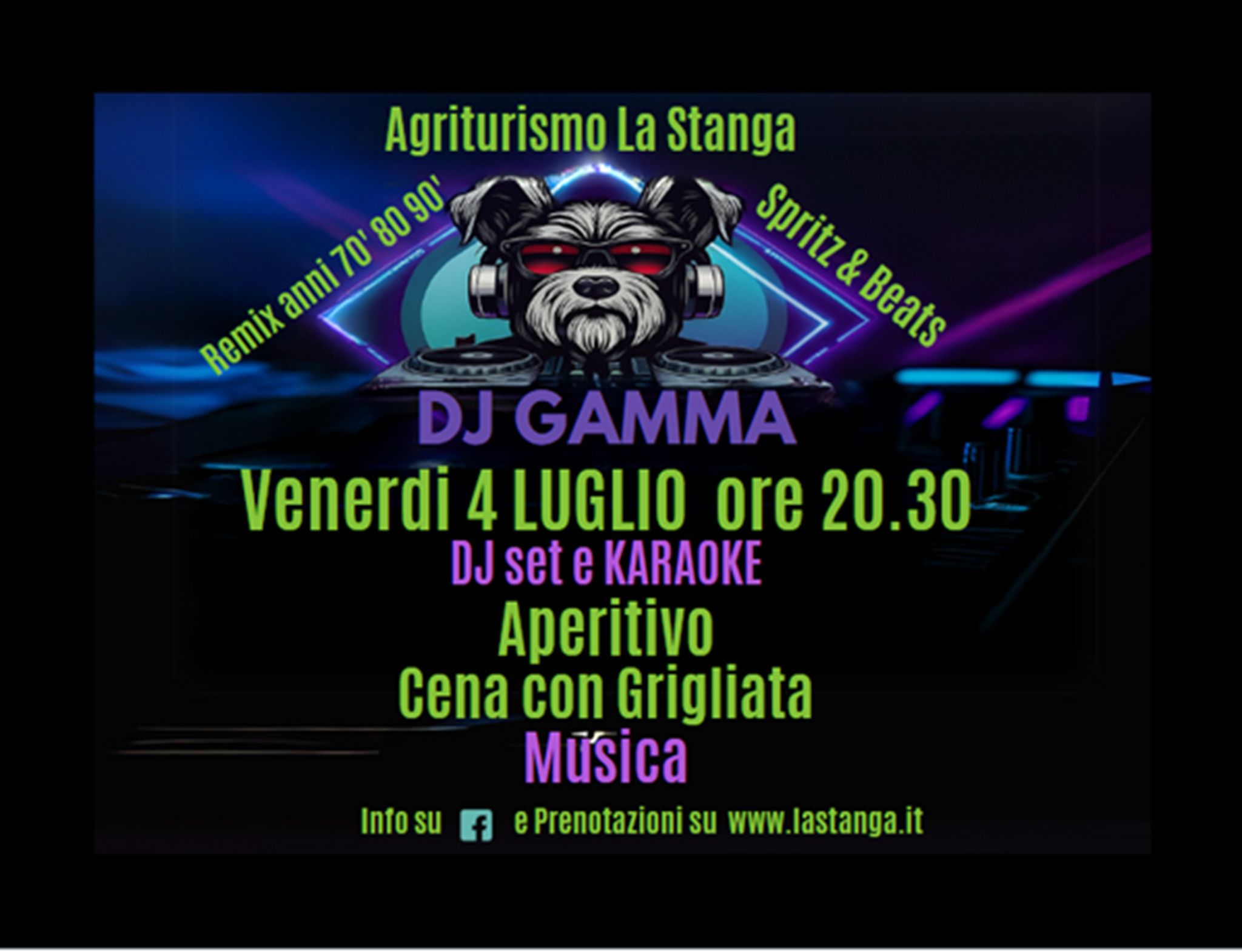 Spritz & Beats con DJ Gamma – Remix, Karaoke e Grigliata