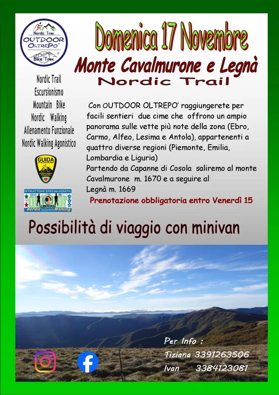 Nordic Trail - Monte Cavalmurone e legna